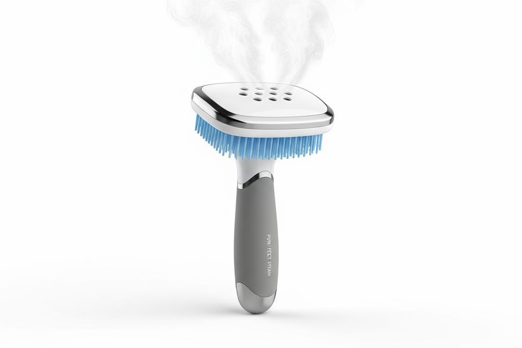 Brosse vapeur pour chats 